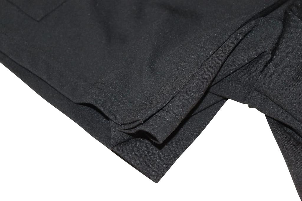 Delsol 7630 BK 3L Pleated Stretch Plus Size Delsol Golf Black Culottes Culottes, Black, (2XL) Wear, Women's