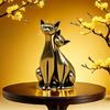 Handmade Brass Couple Cats Figurine Elegant Metal Kitten Lover Statue Decors for Valentines Day Gift Ornament