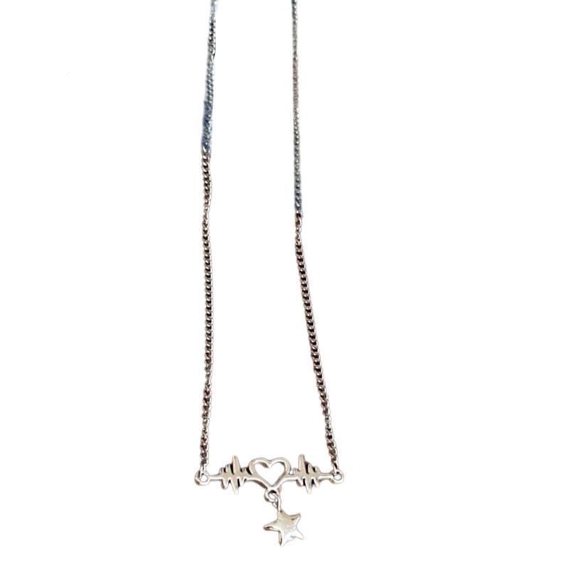 Fashion Neck Jewelry Pendant Necklace Lace Necklace Bowknot Necklace Fashion Star Pendant Necklace Gift for Women Girls