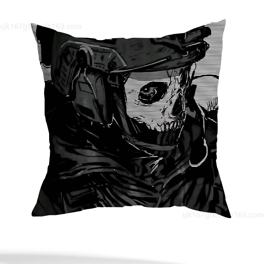 Game Call of Duty Pillow Case Anti-dustmite Pillowcase Invisible zipper silky short plush Sofa cushion cover