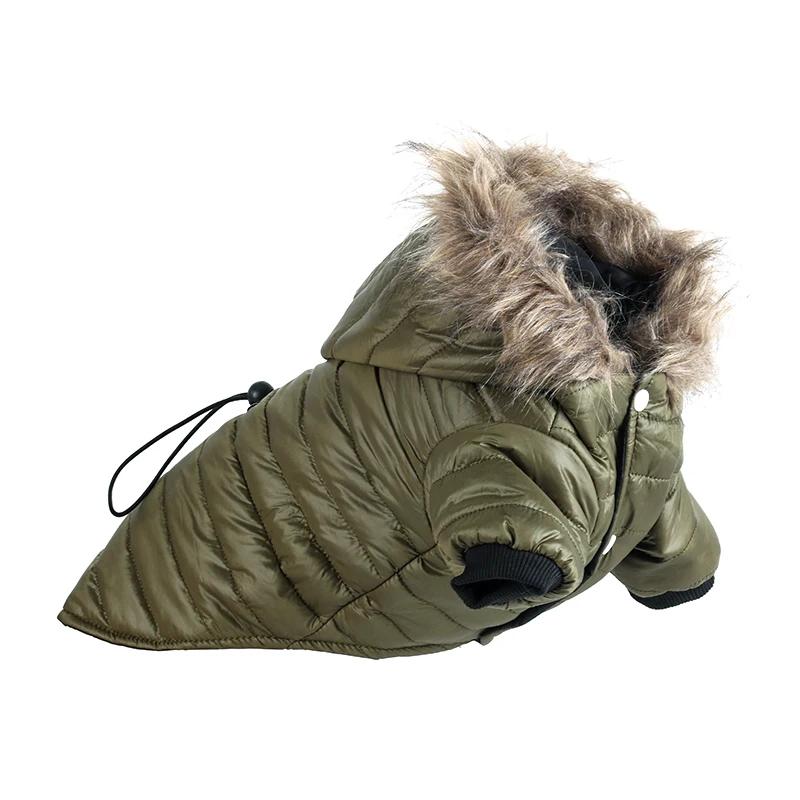Soft Furry Hoodie Warm Dog Clothes For Small Dogs Windproof Pet Jacket Puppy Coat Winter Clothing For Yorkies Chihuahua