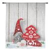 Jul Tomte Trämönster Snö Skira Gardiner Juldekorationer för Hem Fönster Tyllgardiner För Vardagsrum Sovrum
