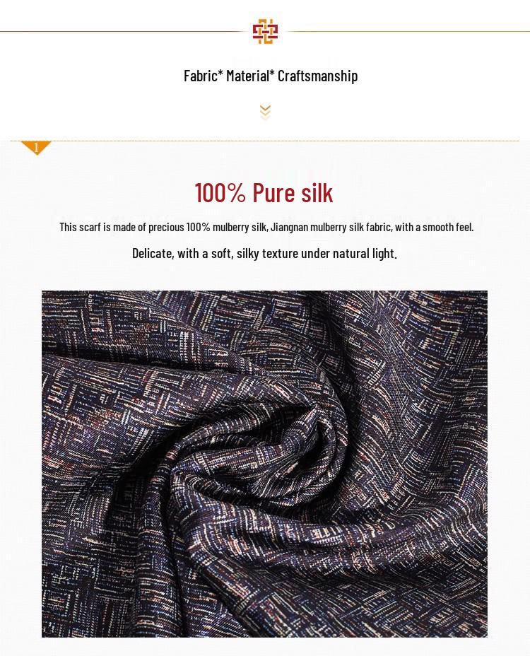 Men's Mulberry Silk and Cashmere Scarf - Ideal Gift for Father's Day or Dad's Birthday