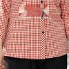 Datang Furen Loose Fit Lapel Cardigan Shirt for Mid-Aged Women