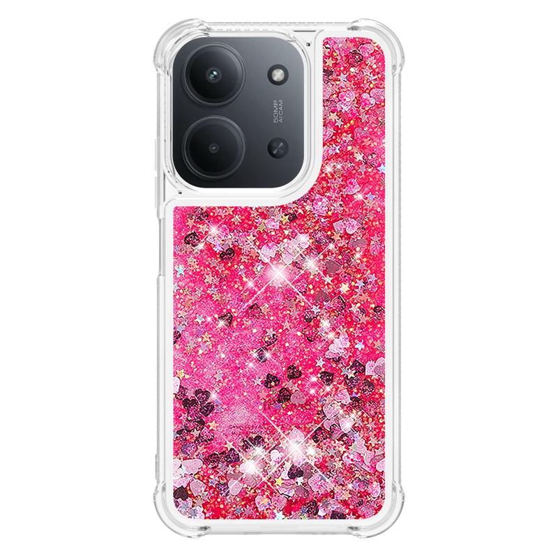 Pro Xiaomi Redmi 15C Pouzdro Redmi15C Třpytivé Tekuté Písky Dynamické Pouzdro na Telefon pro Funda Xiaomi Redmi 15c 4G 5G Kryt Coque