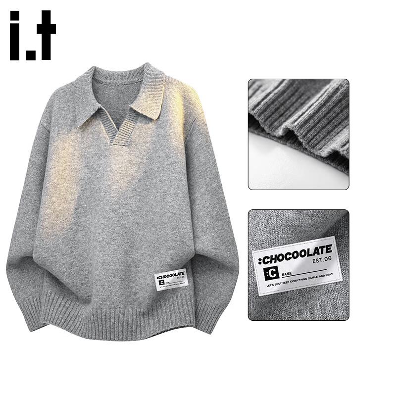 CHOCOOLATE Men's V-Neck Loose Knit Sweater