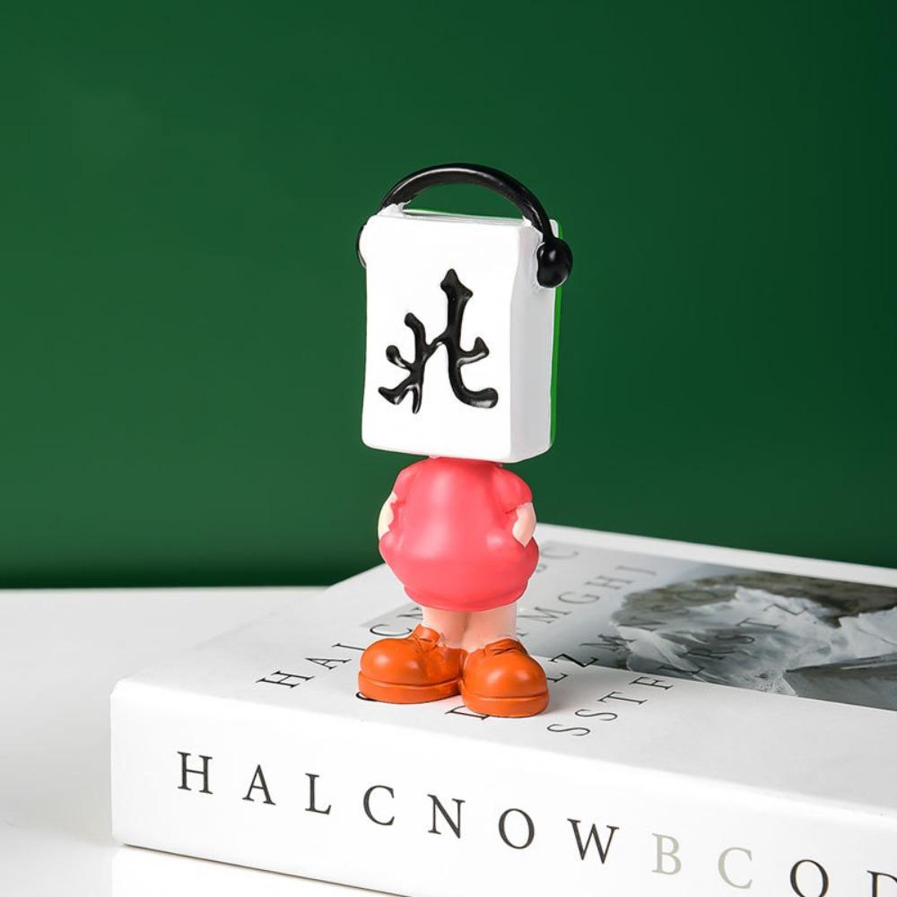 

Смола Китайский Маджонг Мини Кукла Миниатюрная Фигурка Маджонга Игрушки Дети Девочки Мальчики Style C