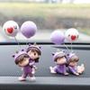 Cute Kissing Couple Dolls: Electric Car Interior Ornaments