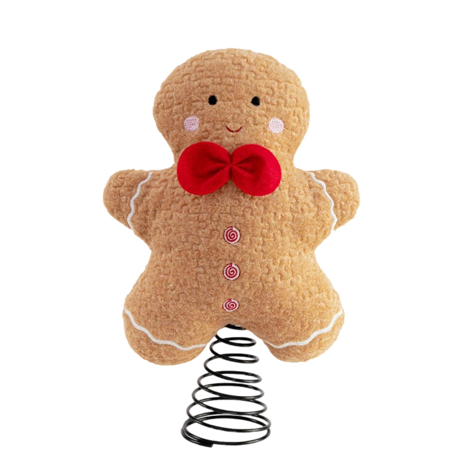 

Украшение на елку в виде пряничного человечка, украшение для создания рождественской атмосферы, качающаяся кукла в виде пряничного человечка One Size