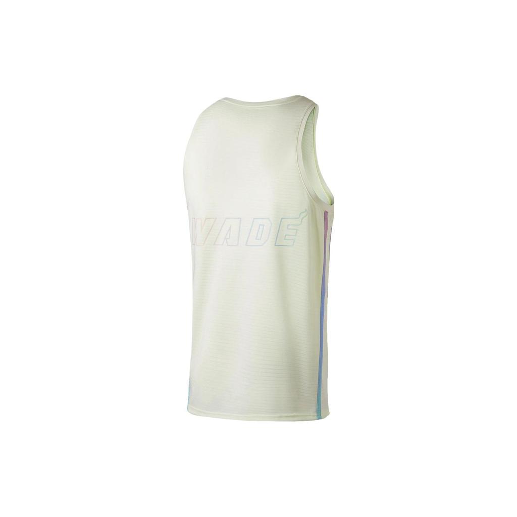 Li-Ning Quick-Dry Competition Letter Pattern Sleeveless Hurdling Vest Men Tops White AAYT013-3