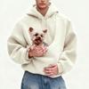 Pocket Style Pet In One Double-sided Plush Loose Fitting Hooded Sweatshirt For Both Men And Women