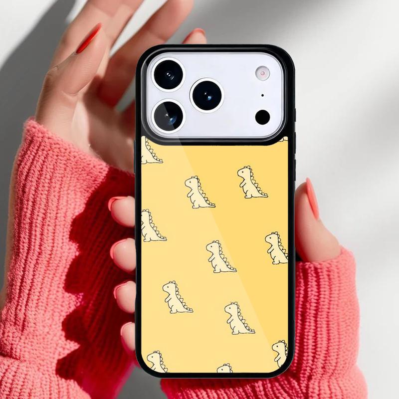 Animal Dinosaur Fun Dino soft Phone Case for iPhone 17 16 15 14 13 Pro Max Back Cover for 12 11 Pro Coque