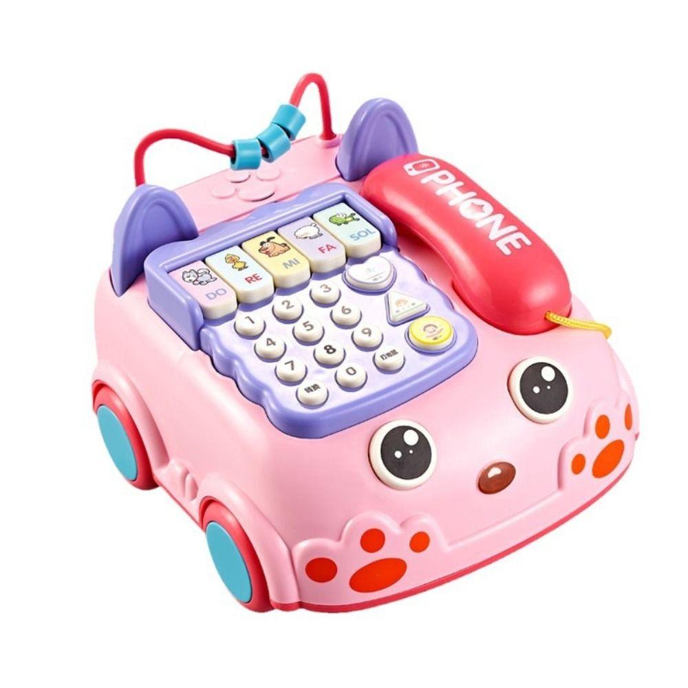 Abs Baby Phone Simulation Puzzle Baby Piano Music Light Music Voice Multifunctional Electronic Learning Machine Birthday Gifts