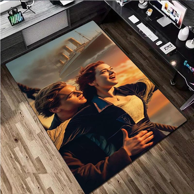 Titanic Carpet Office Decorative Carpet For Living Room Bedroom Door Mat Floor Rug Computer Chair Area Rug