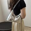 Korean Style Unisex Fashion Letter Embossed Pu Shoulder Bag For Daily Use