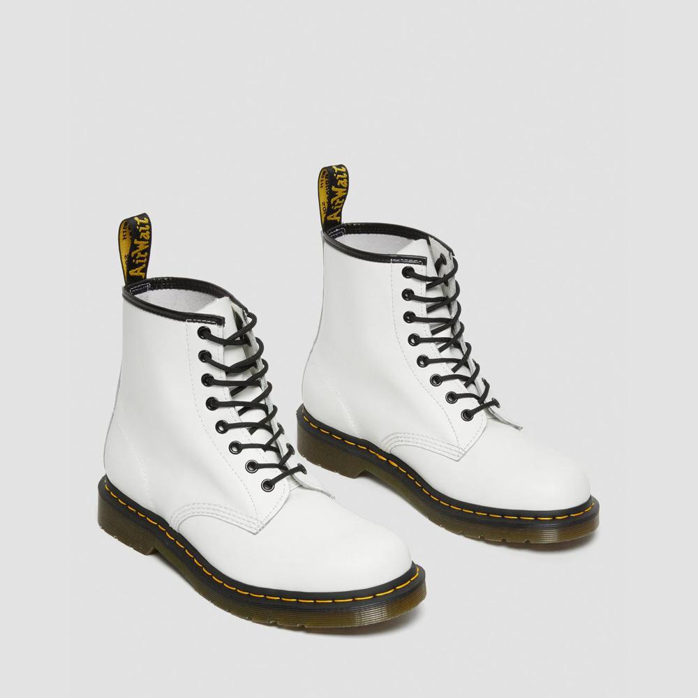 Boots Dr. Martens white 1460 Smooth
