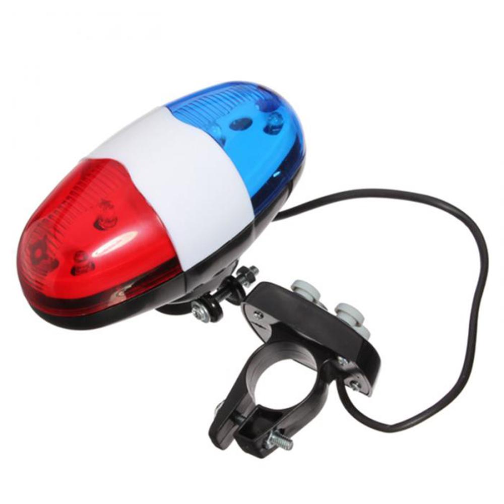 Campanello Elettrico Lampeggiante a LED per Bici Trombe per Bicicletta con Luce di Avvertimento 4 Modalità Suono Sirena Campanelli per Bici Quotidiani Impermeabili per Bambini.