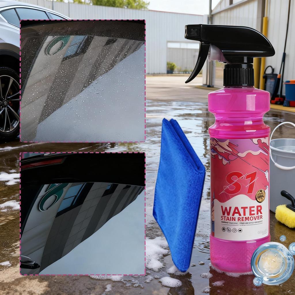 Hard Water Remover For Cars 120ml Automotive Care Window And Glass Cleaner With Towel For Vehicle Truck Motorcycle Maintenance