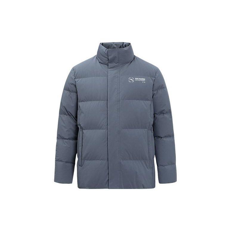ANTA Variety Training Collection Down Jackets Men's Gray Stand Collar Thickened Other 952247944-3
