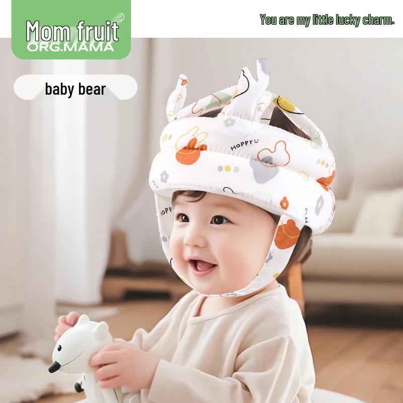 Baby Anti-Fall Head Protection Hat: Toddler Walking Safety Cushion, Breathable Summer Design.