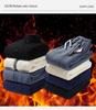 Men's Warm Winter Two-Piece Set: Stand-Collar Lambswool Fleece Jacket and Casual Pants.