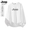 JEEP SPIRIT Men's Loose Fit Crew Neck Logo Print Sweatshirt