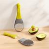 3 in 1 Avocado Corer Slicer Pitter Cutter with Flesh Remover Quick Cleaning Easy Fruit Preps Tool Kitchen Gadget