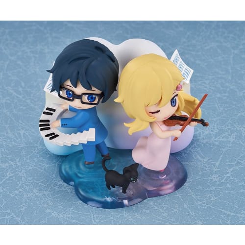 Qset+ Your Lie In April Miyazono Kaori & Arima Kousei Non-Scale Plastic Painted Figure