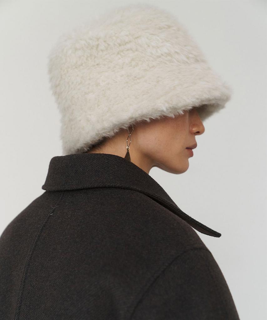 Amomento Hairy Bucket Hat_Ivory