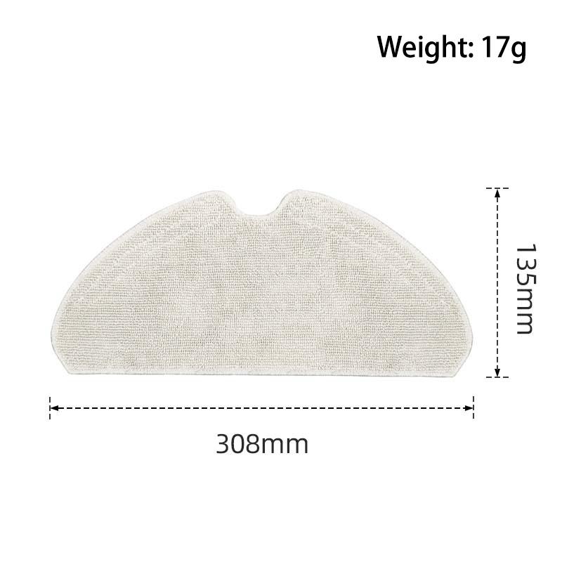 Mop Pad for Dreame D9 Max/D9 Plus/L10/L10 Pro Robot Vacuum Cleaner Chemical Fiber+Silicone Replacement Part