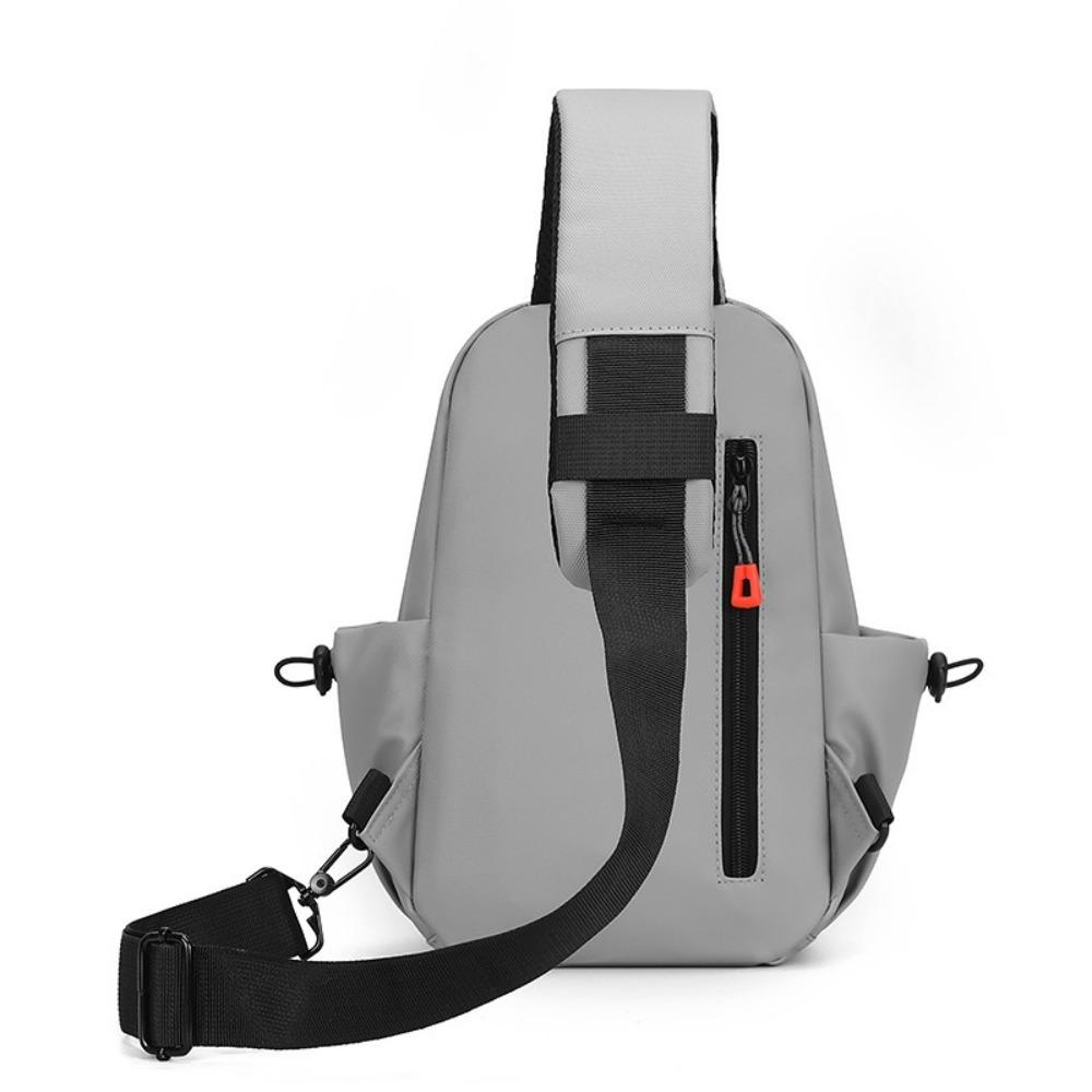 Nylon Outdoor Shoulder Bag Adjustable Strap Sports Walking Bag Shoulder Bag Men's Chest Bag  Daily