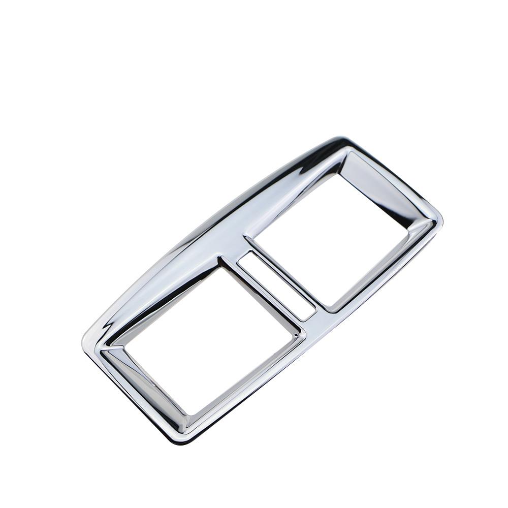 Rear Seat Air Vent Decoration Trim for Peugeot 3008 2014 2015 Car Interior Air Outlet Frame Decor Sticker Car Styling Acc