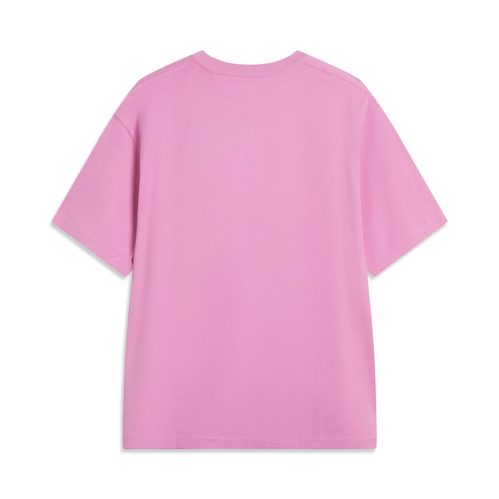 Li Ning Badfive Printed Letter Breathable Casual Short Sleeve T-Shirt Men Tops AHSVD95-2