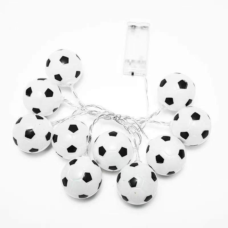 

10/20LEDs Football Soccer Balls String Lights 1.5M/2M/3M USB Battery Power Bedrooms Home Theme Party Christmas Fairy Lamp Lighting 1.5M 10LED