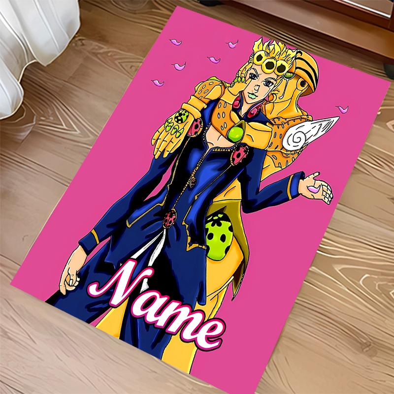 Custom Personalization JoJo's Bizarre Adventure Print Area Rug - Soft, Washable Non-Slip Indoor Mat,Living Room,Home&Office Decorative Rug