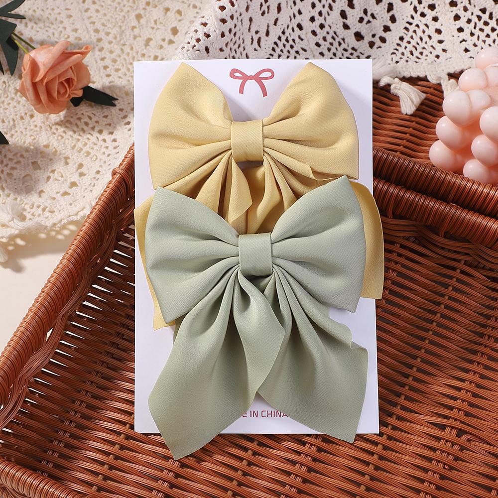 RAINBOW BOWS 2PCS/Lot Grosgrain Ribbon Hair Bows Boutique Hair Clip for Girls Hairgrips New Headwear Kids Hair Accessories Gift