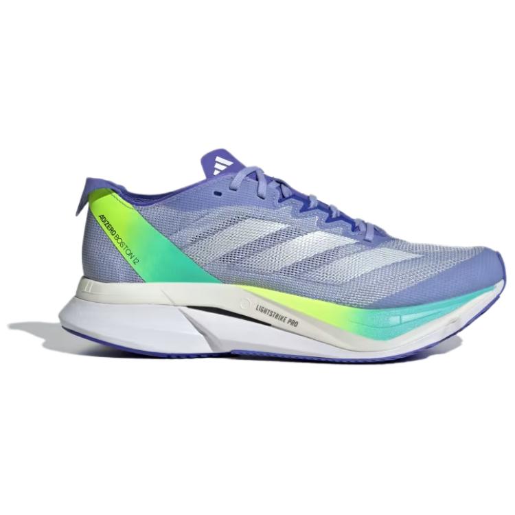 Adidas Adizero Boston 12 Blue Spark Zero Metallic Women Sneakers Cobalt-Blue IF9220