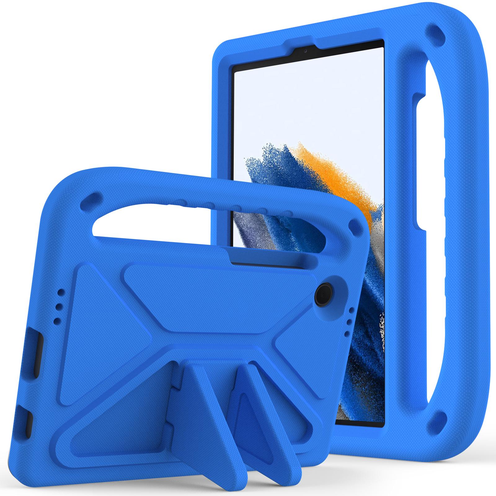 Étui Stand en EVA pour Enfants pour Samsung Galaxy Tab A9 Plus A8 10.5 SM-X200 X205 X207 S6 Lite 10.4 P613 P619 A7 Lite 8.7 T220 T500 Housse Tab A (8.4) SM-T307u bleu