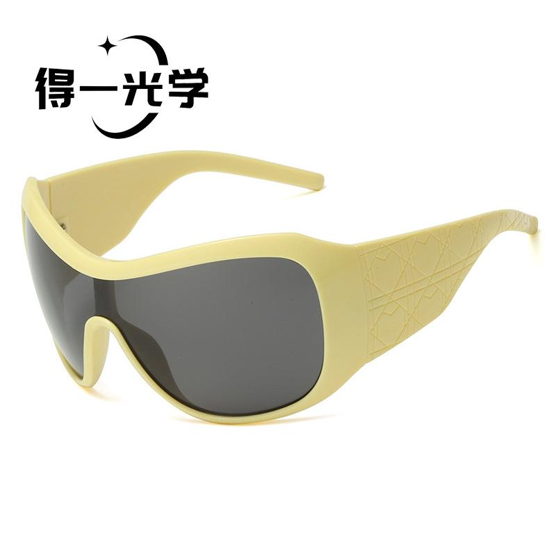 YK mask oversized frame sunglasses women's European and American trend ins sunglasses outdoor fashion one-piece sports sunglasses