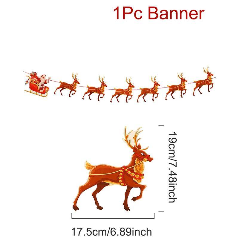 Christmas Banner Pendant Merry Christmas Decorations for Home 2026 Navidad Christmas Ornaments Xmas Gifts Happy New Year 2026