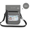 Fascia porta soldi da viaggio Blocco RFID Impermeabile Marsupio Marsupio Portafoglio Nascosto Segnale Blocco RFID Porta Passaporto Borsa Documenti