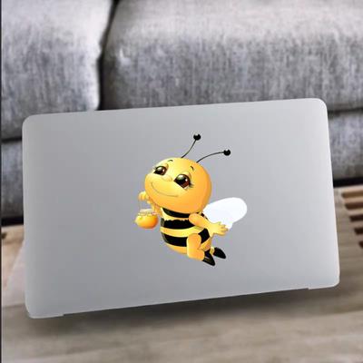 Adesivo da parete Cartoon Bee Pattern PVC Frigoriferi Porta Decalcomania Decorazione