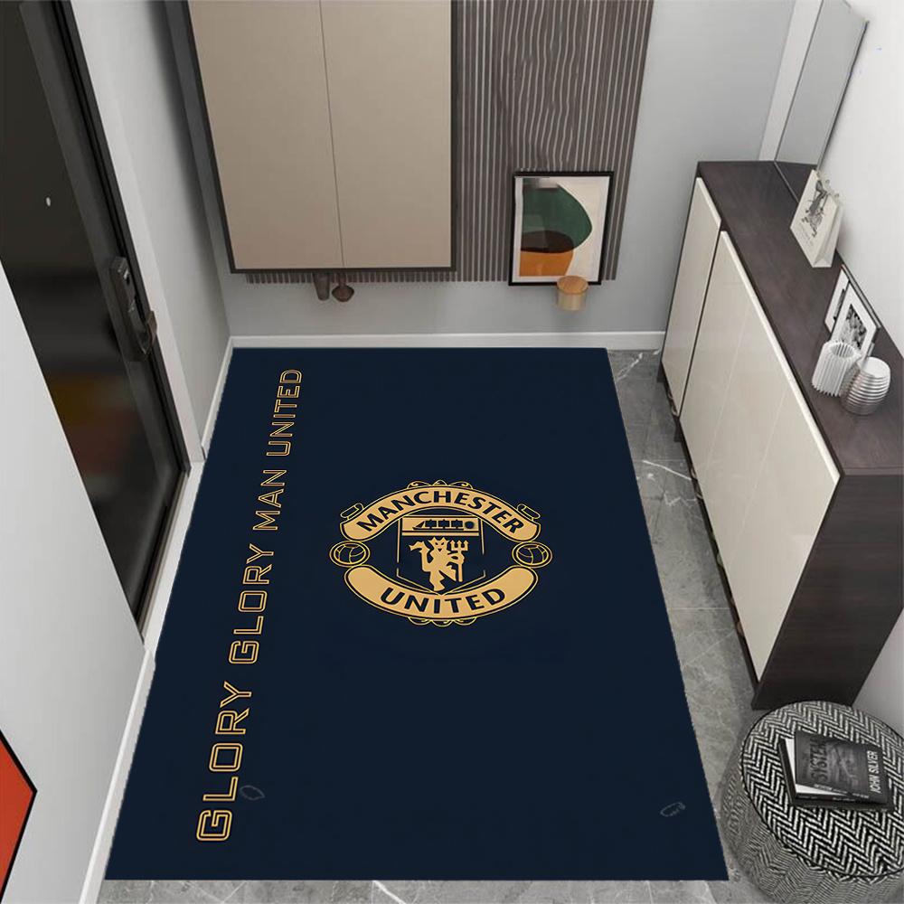 Glory Glory Man United Themed Floor Mat Nonslip Mat Decorative For Living Room Game Room Doormat Machine Washable Vintage Decorative
