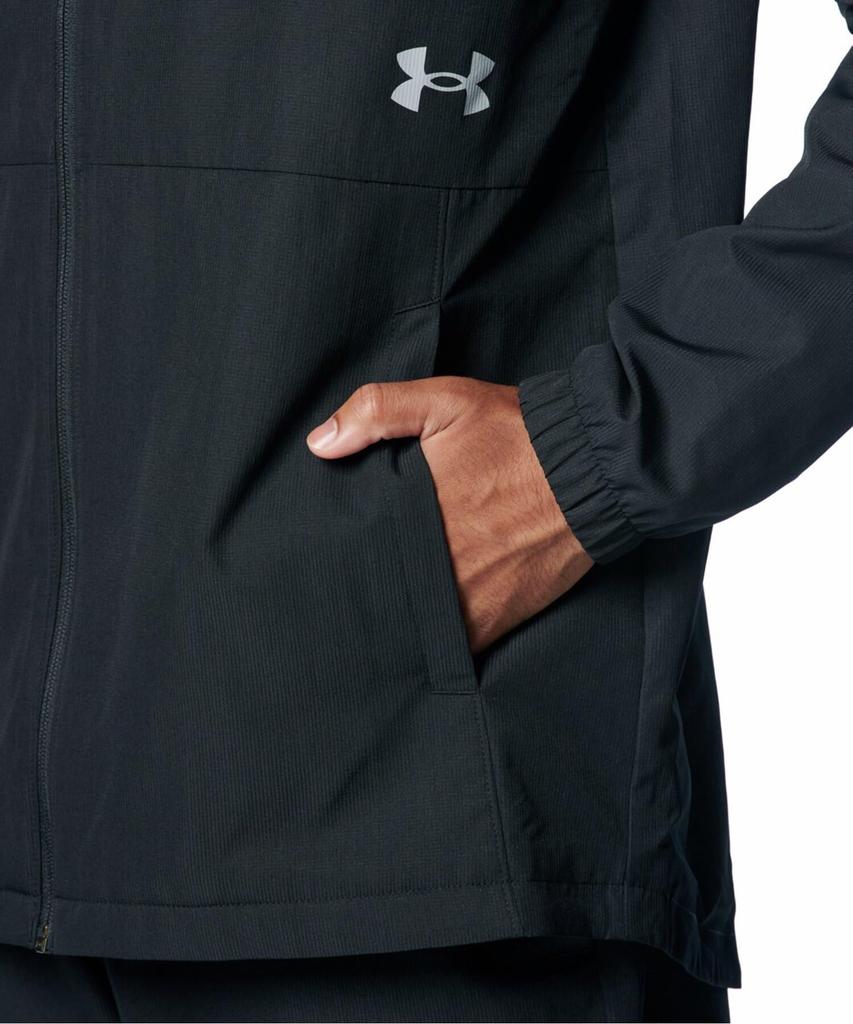 Under Armour UA Tricot Lined Woven LG Jacket, Black,