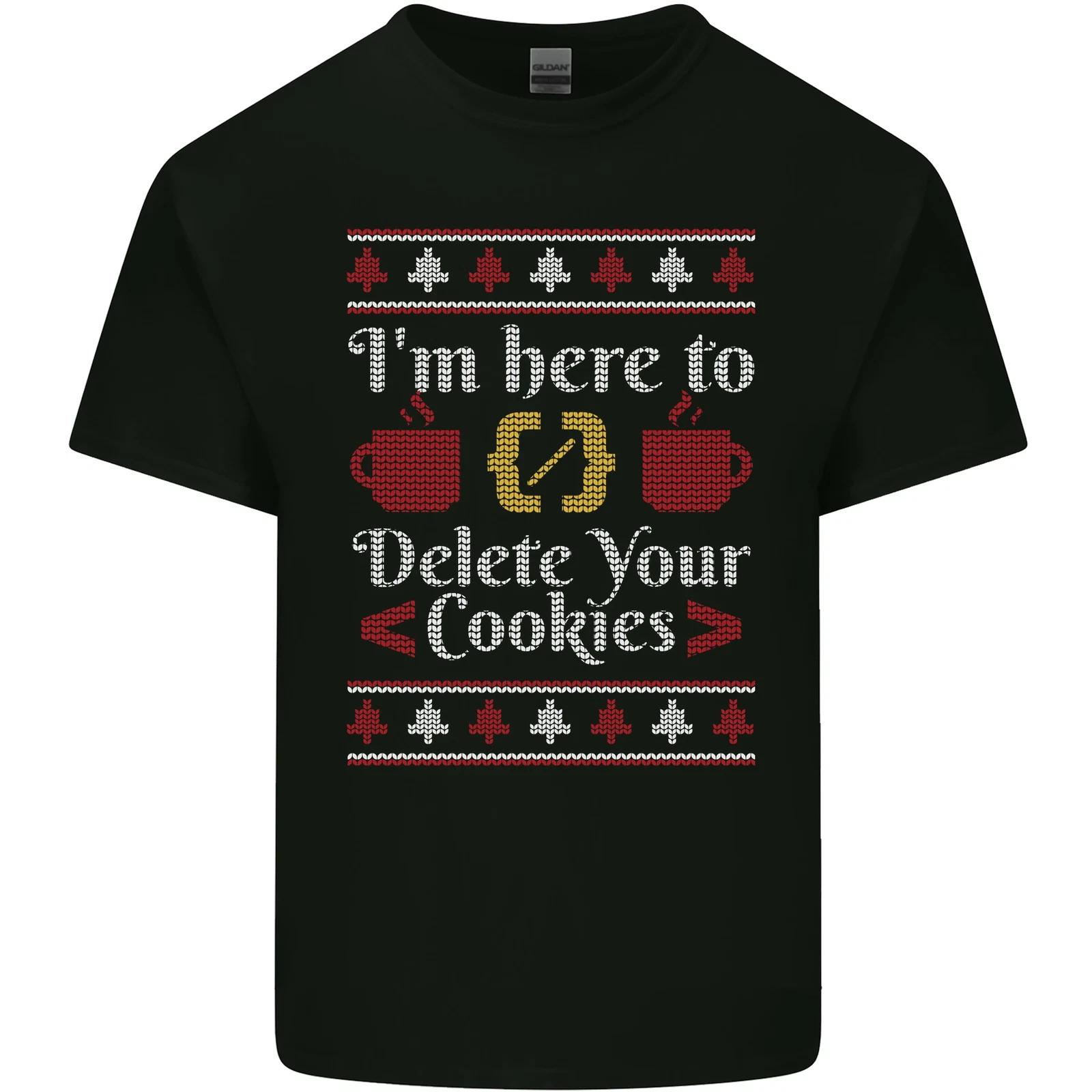 Christmas Programmer Here to Delete Cookies Kids T-Shirt Childrens S