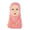 Muslim Children Kids 2 Layer Girls Islamic Scarf Arab Shawls Hijab For 7-11-Year Muslim Children