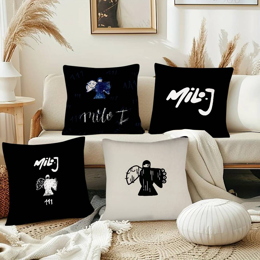 Singer Milo J Pillow Case Fashion Square Pillowcase Bedroom Sofa Room Ins Decoration Leisure