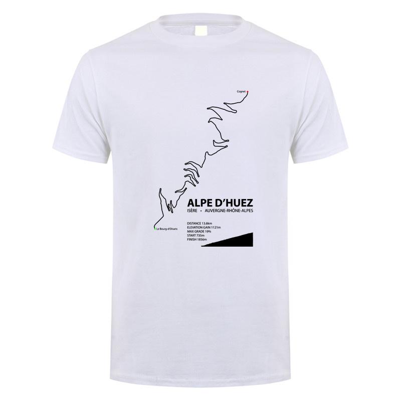 Alpe d Huez Tričko Pánské Dámské Streetwear Topy Léto Krátký Rukáv Bavlna Narozeninové Dárky Tričko Pánské Trička DY-148