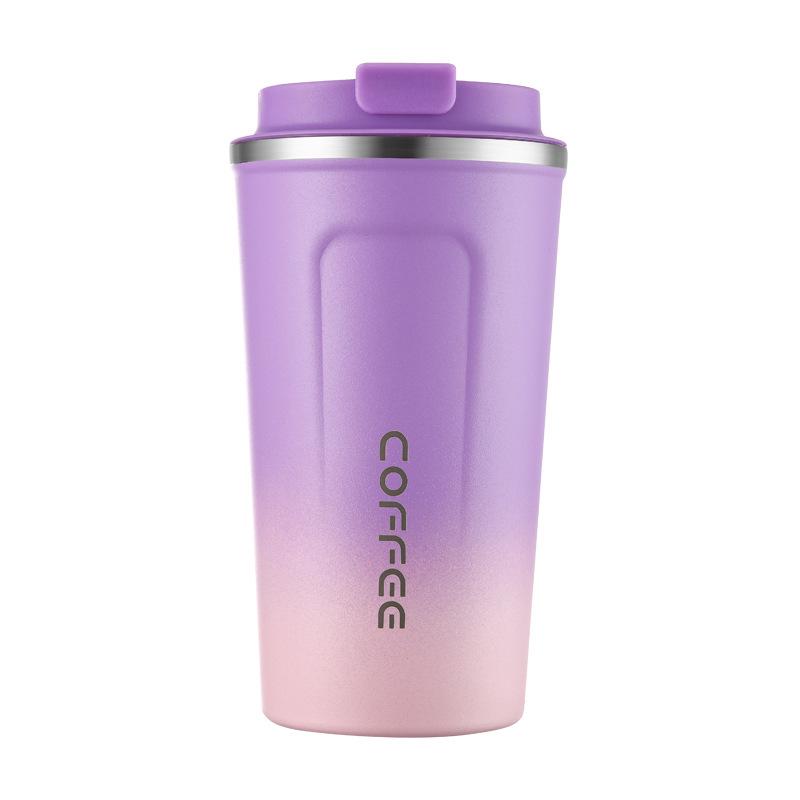 3rd Gen Stainless Steel & Silicone Insulated Coffee Cup - Portable, Stylish Business Gift with Logo Printing