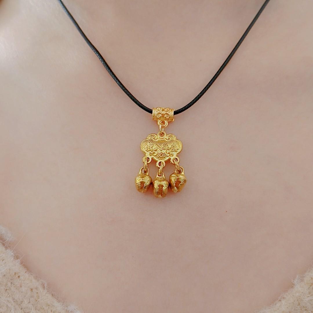 

Ожерелье в виде замка мира в китайском стиле в стиле ретро — универсальный, модный, уникальный дизайн для пар peace lock necklace золотой